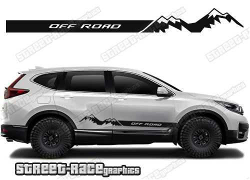 Honda CR-V 061 - off road racing stripes