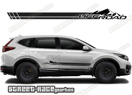 Honda CR-V 064 - off road racing stripes