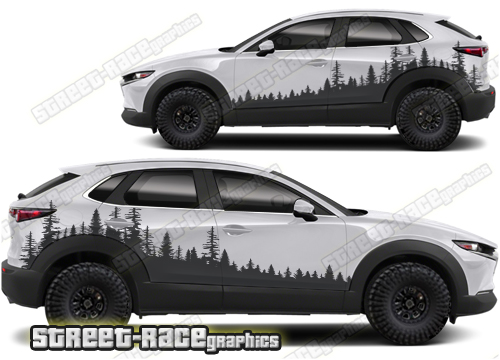 Mazda CX-30 024 - Forest overland graphics