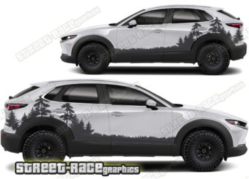 Mazda CX-30 025 - Forest overland graphics