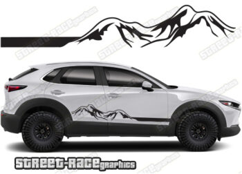 Mazda CX-30 063 - mountain adventure racing stripes