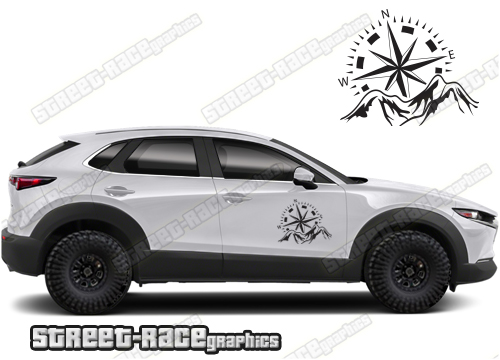 Mazda CX-30 070 - Mountain compasses