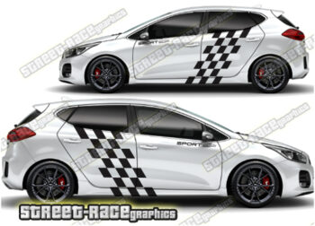 Kia Ceed large graphics 026 - Racing flags