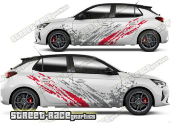 Vauxhall / Opel Corsa large graphics 002 - Mud splatter