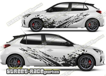 Vauxhall / Opel Corsa large graphics 003 - Mud splatter