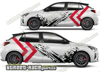 Vauxhall / Opel Corsa large graphics 004 - Mud splatter