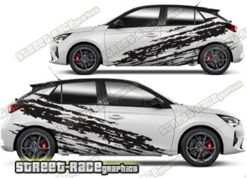 Vauxhall / Opel Corsa large graphics 019 - Ripped