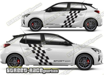 Vauxhall / Opel Corsa large graphics 026 - Racing flags
