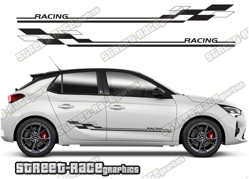 Vauxhall / Opel Corsa racing stripes 004