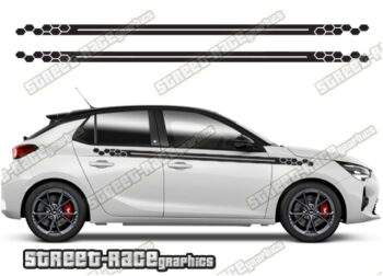 Vauxhall / Opel Corsa racing stripes 013