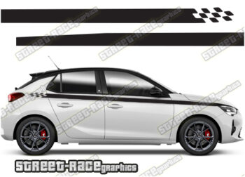 Vauxhall / Opel Corsa racing stripes 014