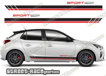 Vauxhall / Opel Corsa racing stripes 022