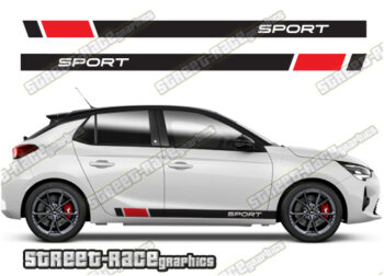 Vauxhall / Opel Corsa racing stripes 025
