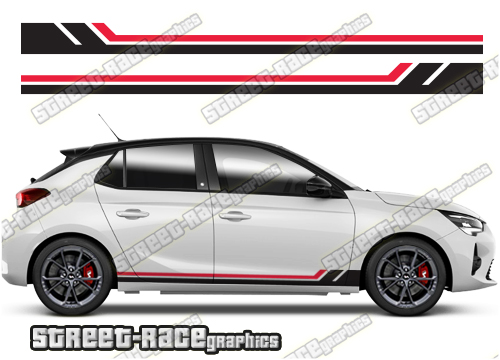 Vauxhall / Opel Corsa racing stripes 027