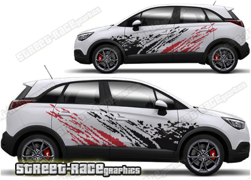 Vauxhall Crossland 001 - mud splatter graphics