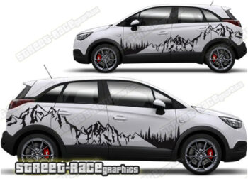 Vauxhall Crossland 018 - Mountain adventure overland graphics