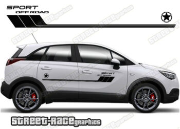 Vauxhall Crossland 065 - off road 4x4 racing stripes