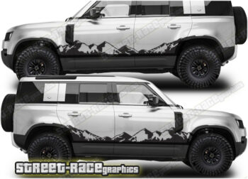 Land Rover Defender 110 019 - Mountain graphics
