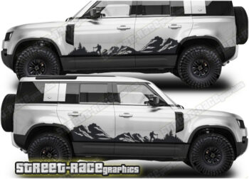 Land Rover Defender 110 021 - Mountain graphics