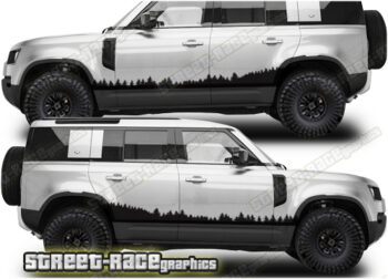 Land Rover Defender 110 023 - Forest overland graphics