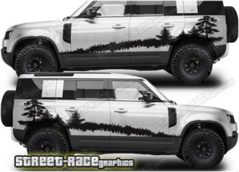 Land Rover Defender 110 026 - Forest adventure graphics