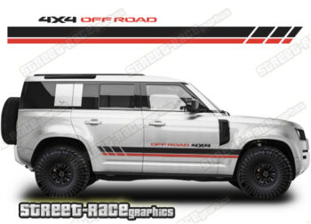 Land Rover Defender 110 053 - racing stripes