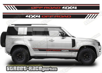 Land Rover Defender 110 054 - racing stripes