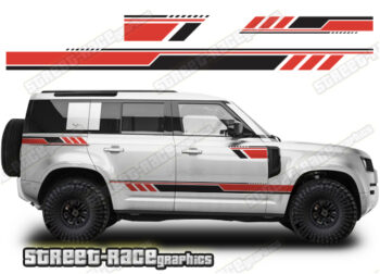 Land Rover Defender 110 056 - racing stripes