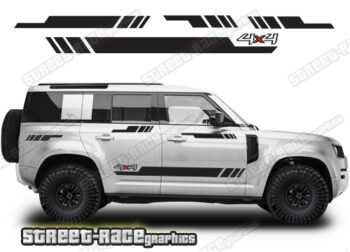 Land Rover Defender 110 057 - racing stripes