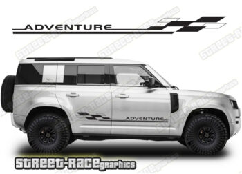 Land Rover Defender 110 058 - Adventure racing stripes
