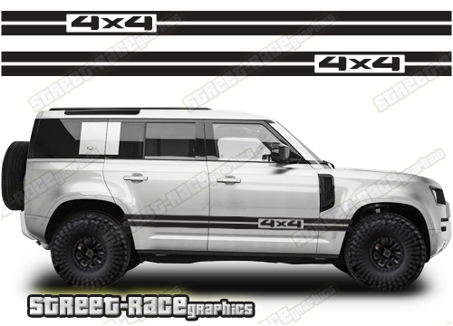 Land Rover Defender 110 059 - 4x4 racing stripes