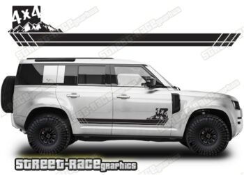 Land Rover Defender 110 060 - 4x4 racing stripes