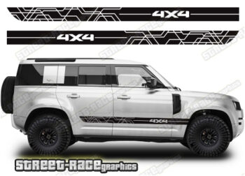 Land Rover Defender 110 068 - 4x4 racing stripes