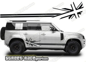 Land Rover Defender 110 073 - off road racing stripes