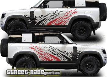 Land Rover Defender 90 001 - mud splatter graphics