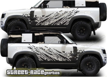 Land Rover Defender 90 002 - mud splatter graphics