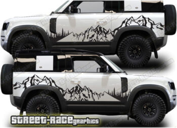 Land Rover Defender 90 018 - Mountain adventure overland graphics