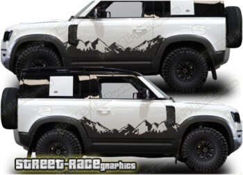 Land Rover Defender 90 019 - Mountain graphics