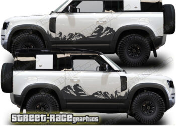 Land Rover Defender 90 021 - Mountain graphics