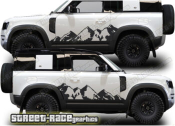 Land Rover Defender 90 022 - Mountain graphics