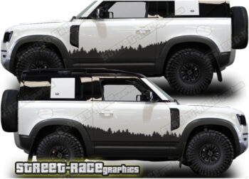 Land Rover Defender 90 023 - Forest overland graphics