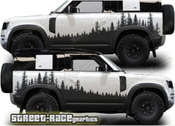 Land Rover Defender 90 024 - Forest overland graphics