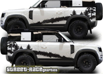 Land Rover Defender 90 026 - Forest adventure graphics