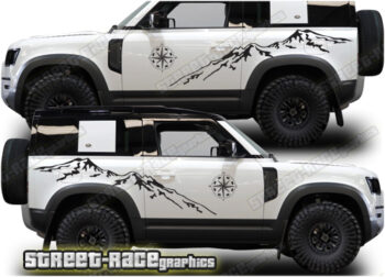 Land Rover Defender 90 029 - Mountain adventure graphics