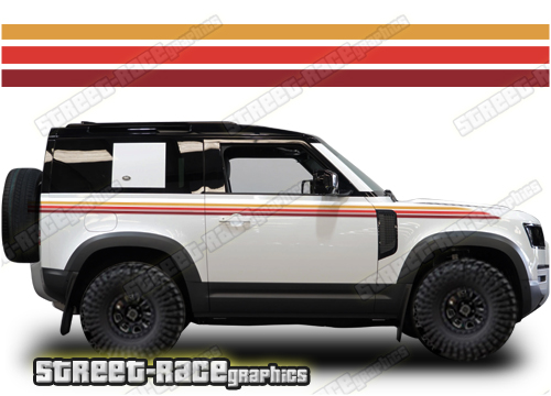 Land Rover Defender 90 045 - Retro stripes