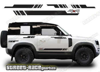 Land Rover Defender 90 057 - racing stripes