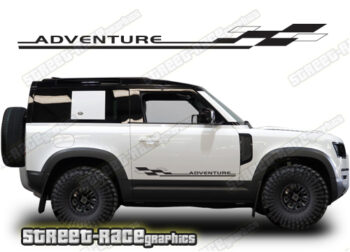 Land Rover Defender 90 058 - Adventure racing stripes