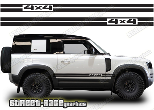 Land Rover Defender 90 059 - 4x4 racing stripes