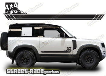 Land Rover Defender 90 060 - 4x4 racing stripes