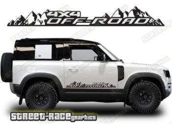 Land Rover Defender 90 067 - off road 4x4 decals